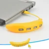 Banana Shape USB Hub 2.0 – Cute 4-Port Splitter for PC, Laptop, MacBook (1 Pc) - Image 2