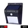 Solar Security LED Night Light for Home, Outdoor, Garden Wall – 30 LED Lights (Black) - Image 4