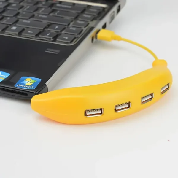 banana shape 4 port usb hub usb splitter
