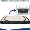 Foldable Steel Frame Clothes Living Storage Organizer Handled Bag (1pc) - Image 2