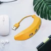 Banana Shape USB Hub 2.0 – Cute 4-Port Splitter for PC, Laptop, MacBook (1 Pc) - Image 3