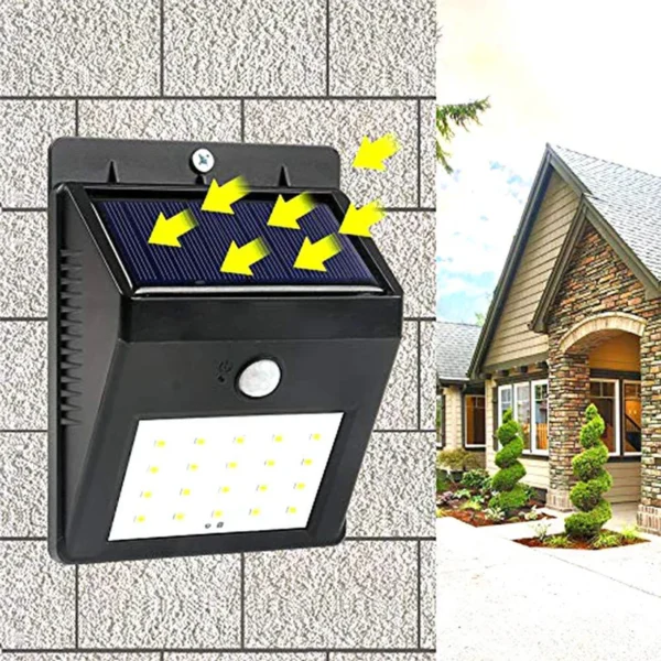 Solar Security LED Night Light for Home