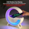 3-In-1 Multi-Function LED Night Lamp With Bluetooth Speaker, Wireless Charging - Image 4
