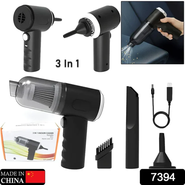 3 in 1 Car Mini Vacuum Cleaner