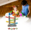 Car Racer Track Play set Wooden Click Clack Toys With 4 Mini Racers - Image 2