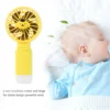 Cute Cartoon Handheld Fan with LED Light - Image 3