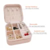 Mini PU Leather jewellery Box for Travel & Storage (1pc) - Image 2
