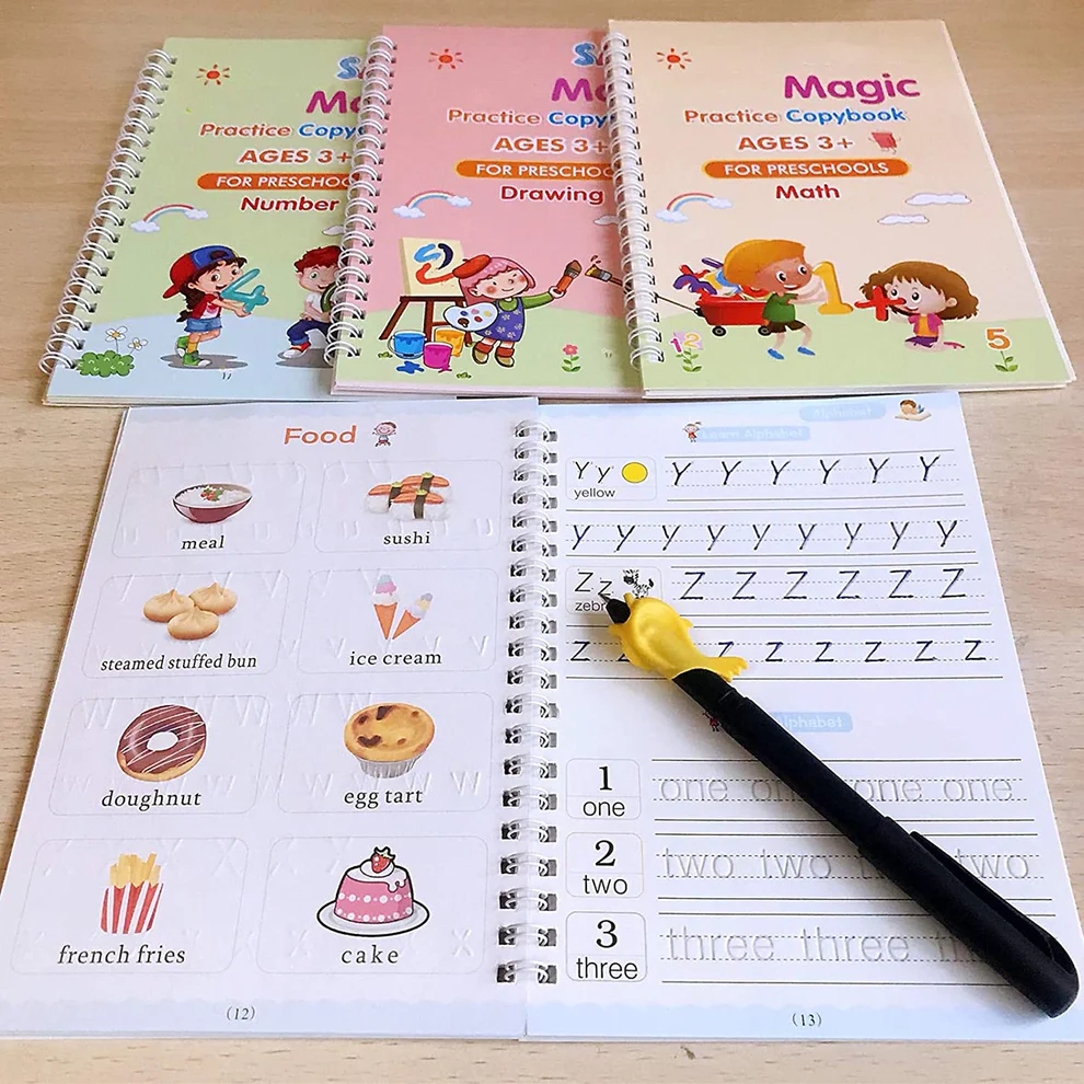 4 Pc Magic Copybook for kids