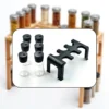 6-Piece Plastic Spice Jar Set with Stand - Image 4