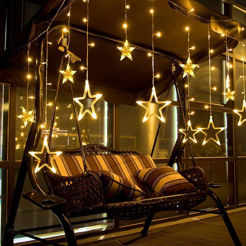 12 STARS CURTAIN STRING LIGHTS