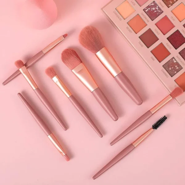 8-Piece Mini Makeup Brush Kit