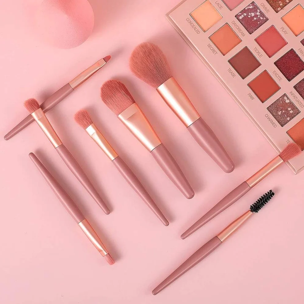 8-Piece Mini Makeup Brush Kit