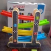 Car Racer Track Play set Wooden Click Clack Toys With 4 Mini Racers - Image 4