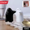 Salt And Pepper Seasoning And Spice Shakers Cute Plastic (2 Pcs Set) - Image 5