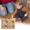 Seawater Animal Wooden Puzzle Learning Educational Board (1 Set) - Image 2