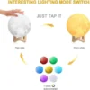 3D Moon Lamp with Color Changing Sensor Touch & Crystal Ball Stand - Image 4