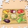Wooden Vegetable Puzzle Learning Educational Board (1 Set) - Image 5