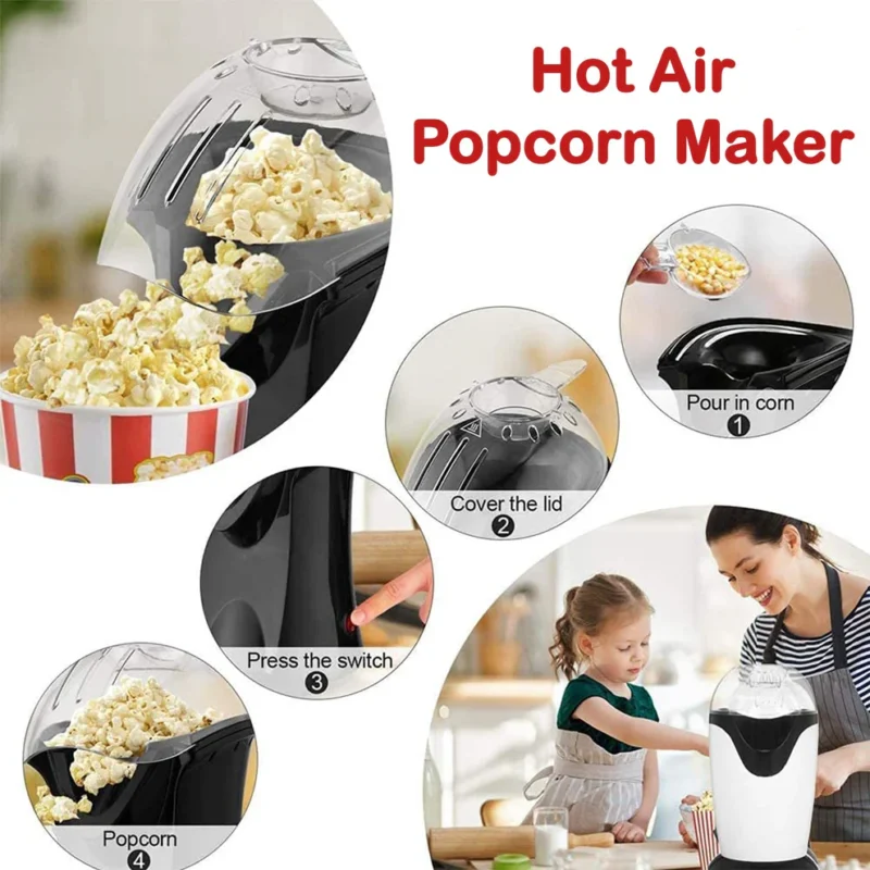 Electric Popcorn Maker Machine – Easy Snack Maker for Home Use - Image 4